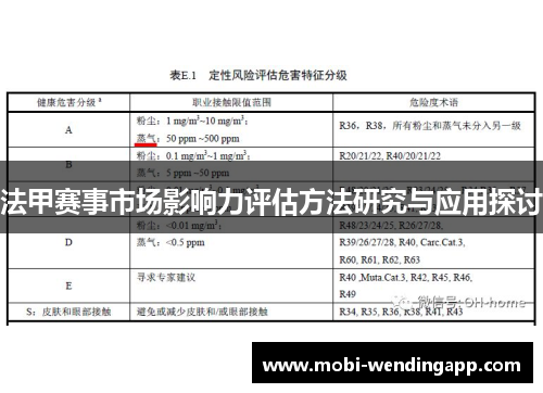 法甲赛事市场影响力评估方法研究与应用探讨