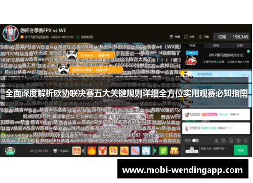 全面深度解析欧协联决赛五大关键规则详细全方位实用观赛必知指南