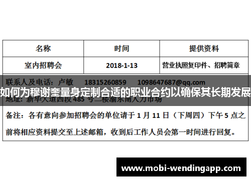 如何为穆谢奎量身定制合适的职业合约以确保其长期发展